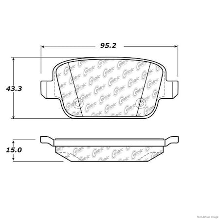 Centric Parts EXT WEAR BRAKE PAD W/HARDWARE 106.1314